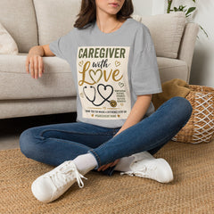 Caregiver With Love T-Shirt — Appreciation Gift for Nurses & Care Staff