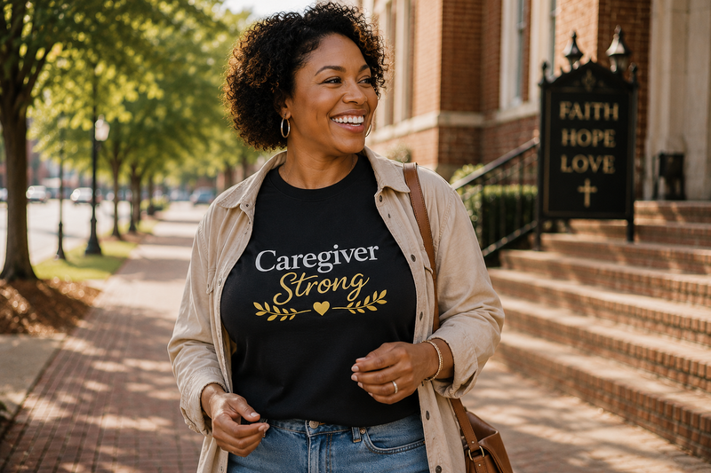 Caregiver Strong T-Shirt — Inspirational Support Tee for Family Caregivers