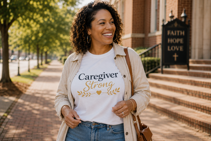 Caregiver Strong T-Shirt — Inspirational Support Tee for Caregivers