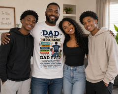 Dad You’re My Hero T-Shirt — Funny Father’s Day Gift Tee